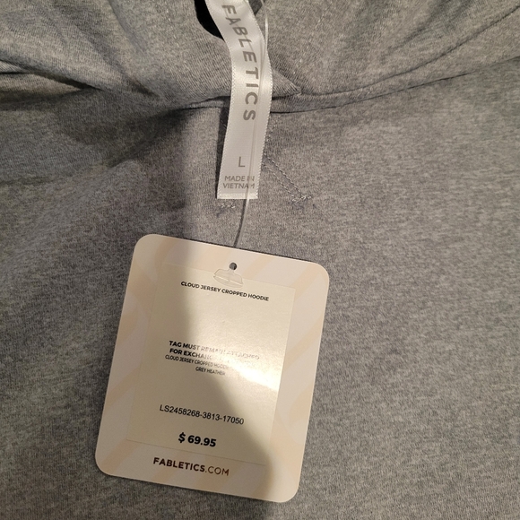 Fabletics Cloud Jersey Cropped Hoodie - Picture 5 of 9